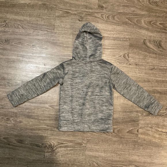 Nike Dri Fit Fleece Tracksuit Boys 4 XS Grey White 2 Piece Jogger Suit Hoodie - Picture 5 of 8